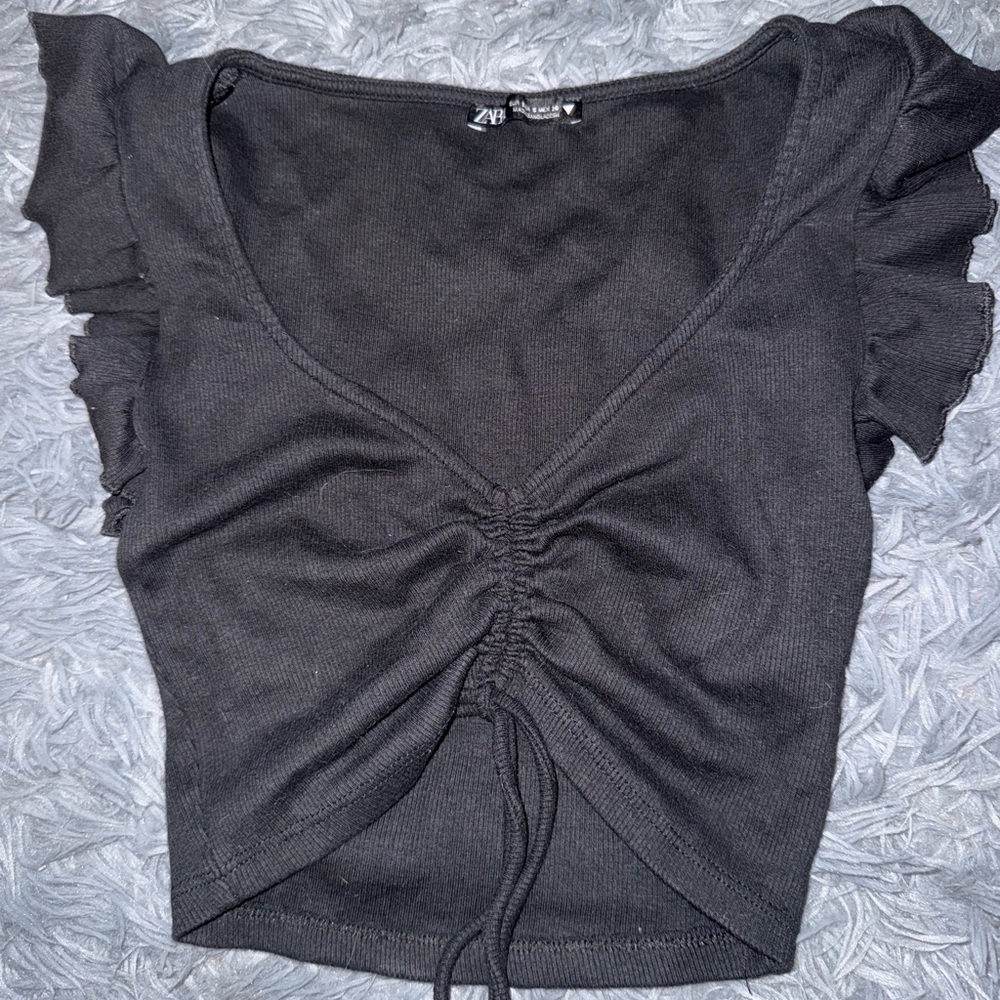 zara tie top
